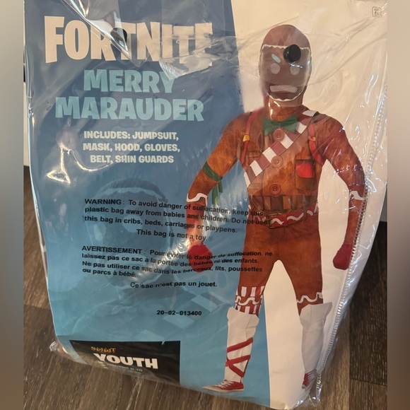 Fortnite Other - FORTNITE Merry Marauder costume - Youth M (8/10)